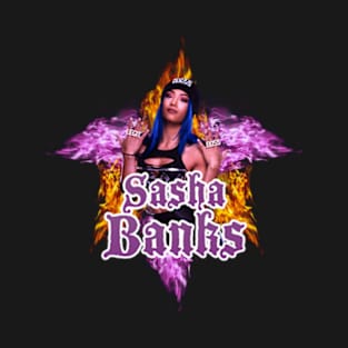 sasha banks // WWE FansArt T-Shirt