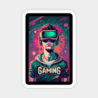 Gaming Boy poster design Magnet