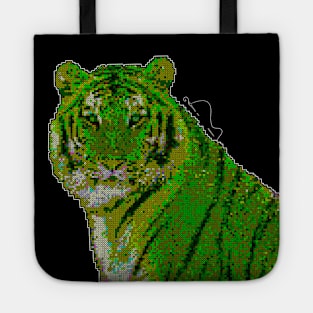 Cross Stitch Tiger Tote