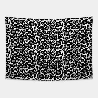 White Leopard Print Tapestry