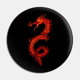 Red Dragon - Asian Dragon Pin