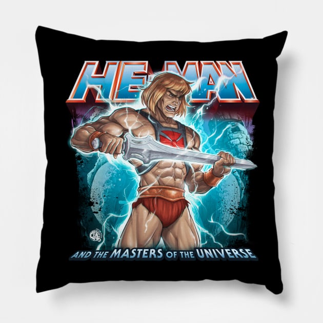 HE-MAN Pillow by Crike99Art