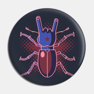 Beetle horns Pin