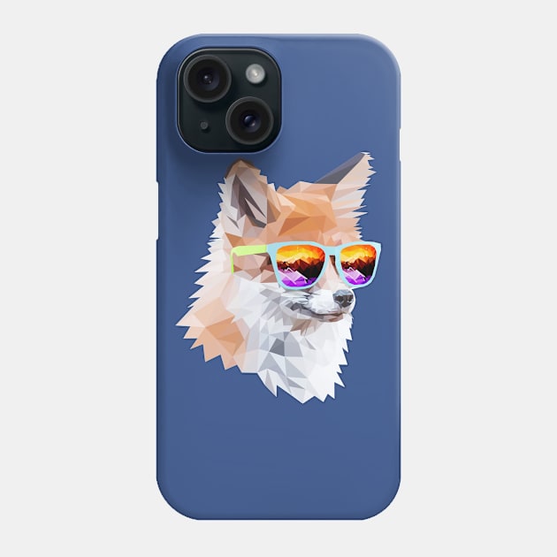 Fox in shades Phone Case by Edwardmhz