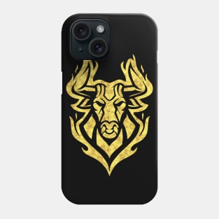 Raging Fire BULL Abstract Tribal Tattoo Style Phone Case