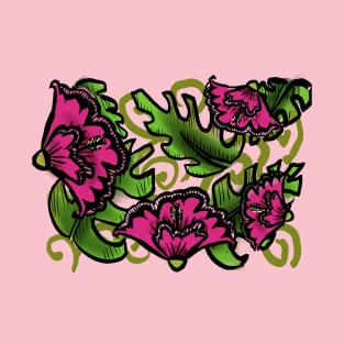 Hibiscus monstera T-Shirt