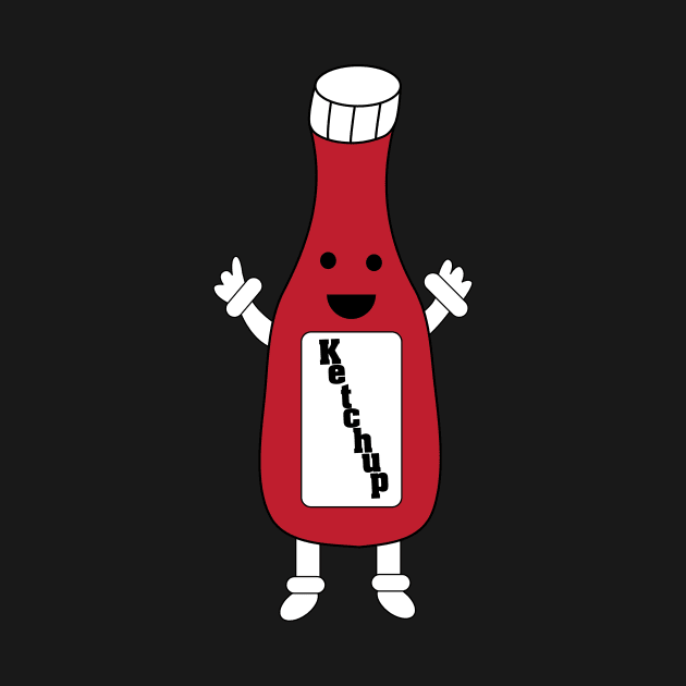 Ketchup Bottle Kawaii by Beautiful Cuteness