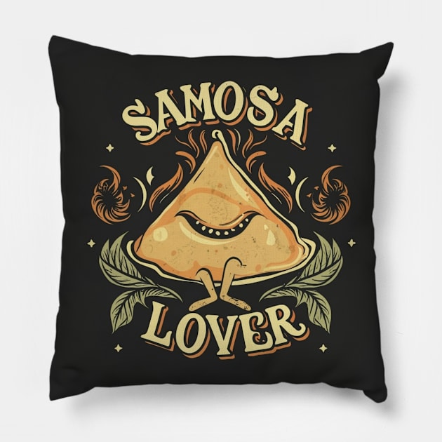 Evil Samosa Pillow by Spaceboyishere