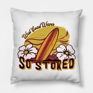 West Coast Waves Pillow