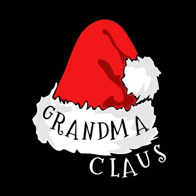 Grandma Claus Santa Hat Christmas Matching Family Pajama by PowderShot