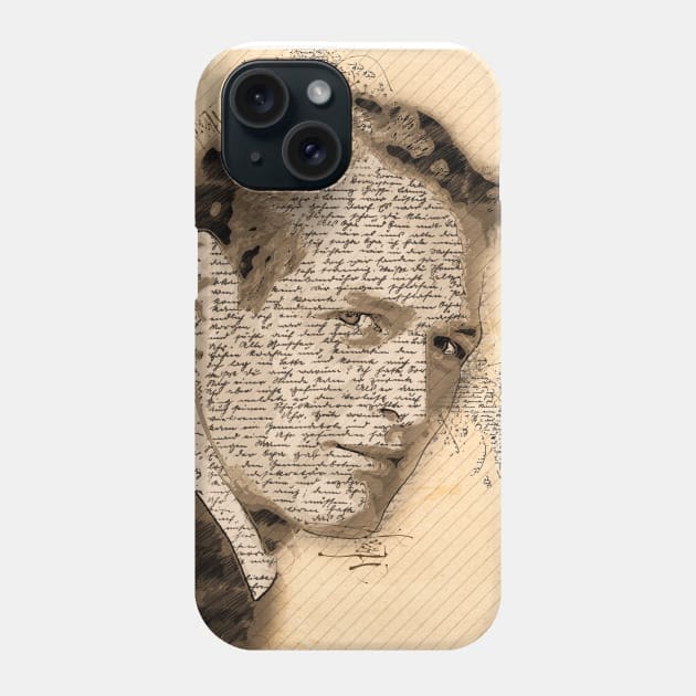 A Tribute to PAUL NEWMAN ✪  Vintage Sketch Retro Art Style Phone Case by Naumovski