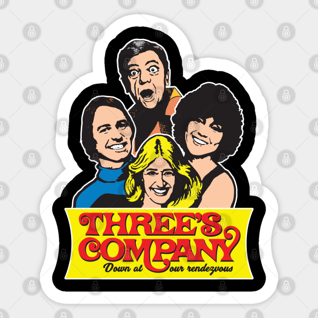 Three's Company - Threes Company - Sticker