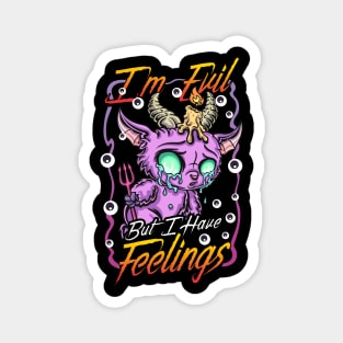 Halloween Baphomet Kawaii Pastel Goth Cute Baby Goat Funny Magnet