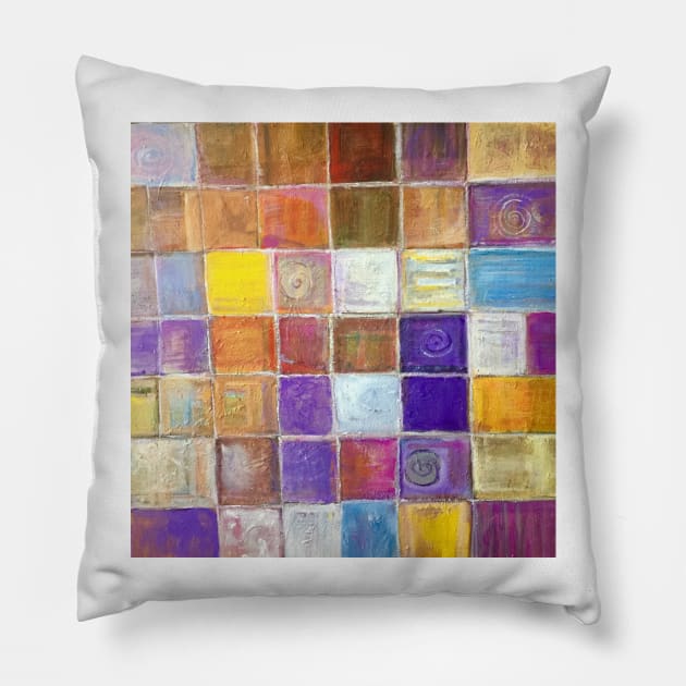 Crazy Cubes Pillow by Gmryanart