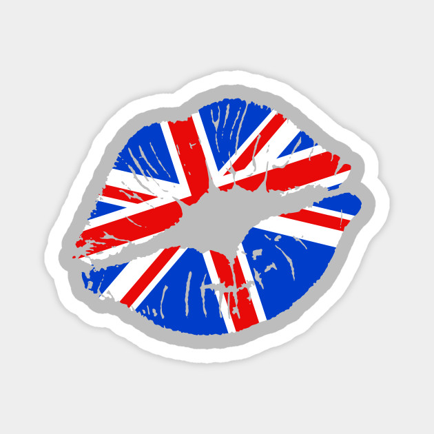 Kiss me I'm British! - Union Jack Apparel - Magnet | TeePublic