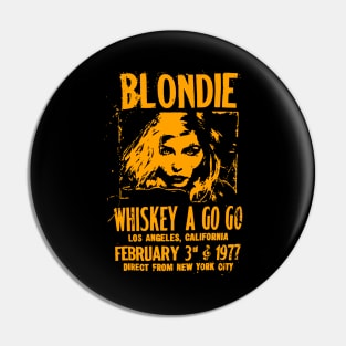 Vintage Blondie Music Whiskey A Go Go Pin