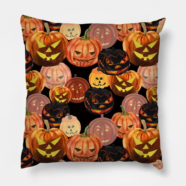 Dark halloween Pillow by Irina_Reznikova