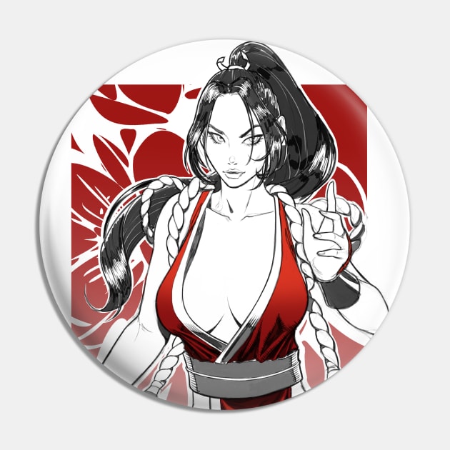 Mai Shiranui Red Pin by andresob