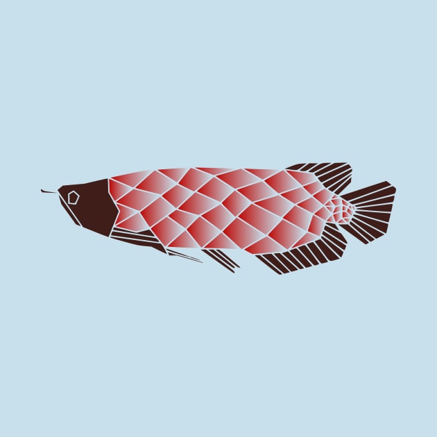 Geometric arowana by Wild Geometric