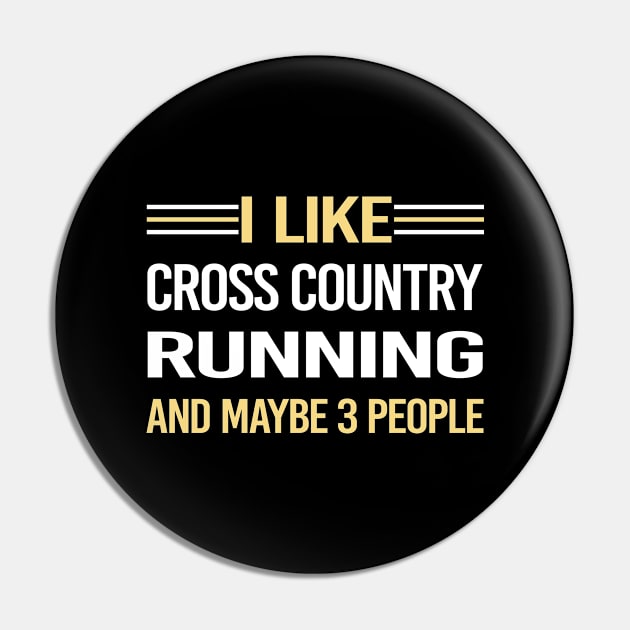 3 People Cross Country Running XC Pin by relativeshrimp