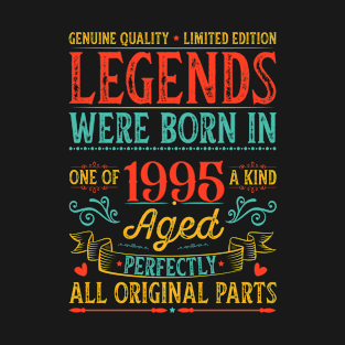 Legends were born in made in 1995 birthday gift idea vintage retro age T-Shirt