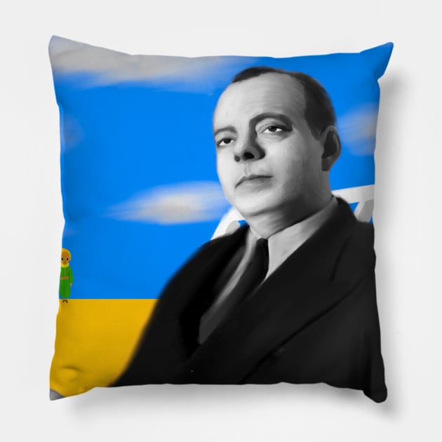 The Little Prince - Antoine de Saint-Exupéry Pillow by Zmudart