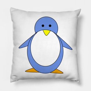 Blue Penguin Pillow