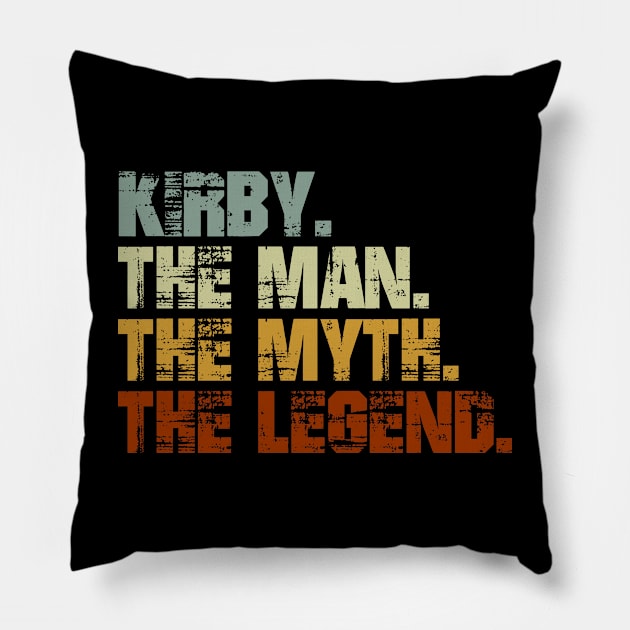 KIRBY The Man The Myth The Legend Pillow by designbym