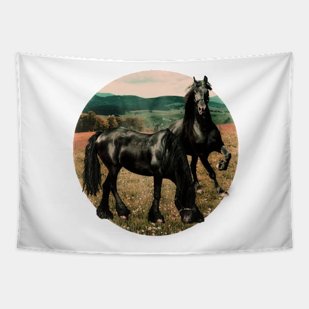 Friesian Morning Tapestry by RoxanneG