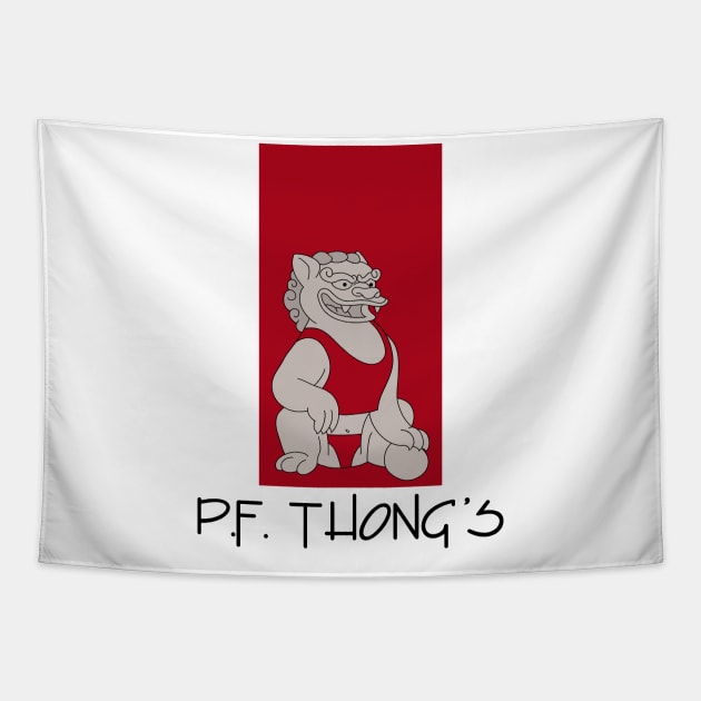 PF THONGS Tapestry by Teesbyhugo