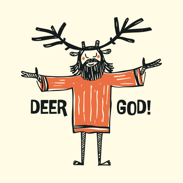 Deer God! by Mad Swell Designs