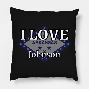 I LOVE Johnson | Arkensas County Pillow