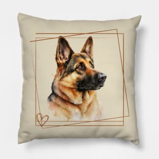 German Shepard Love Pillow