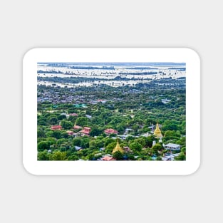 View over Irrawaddy, Mandalay. Magnet