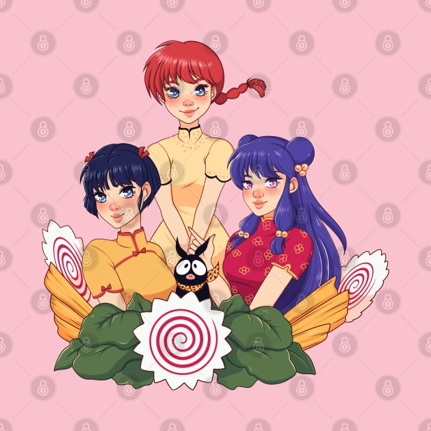 Ranma Girls by PeppermintKamz