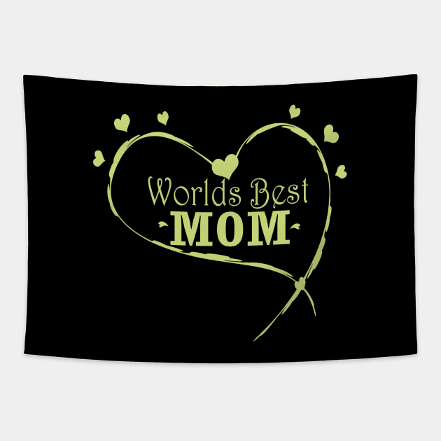 Worlds Best Mom Tapestry by Day81