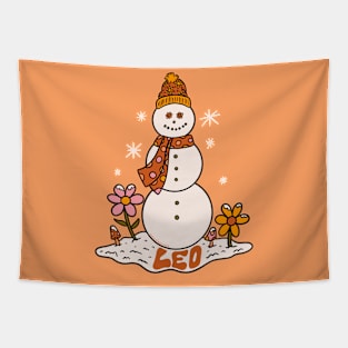 Leo Snowman Tapestry