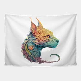 Feathered Dragon Cat Tapestry