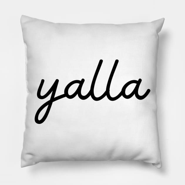 yalla Pillow by habibitravels