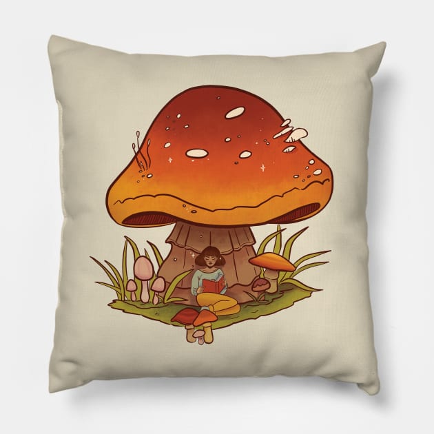 Mushroom Pillow by rebecaalvarezz