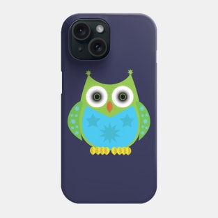 Star Owl - Green Phone Case