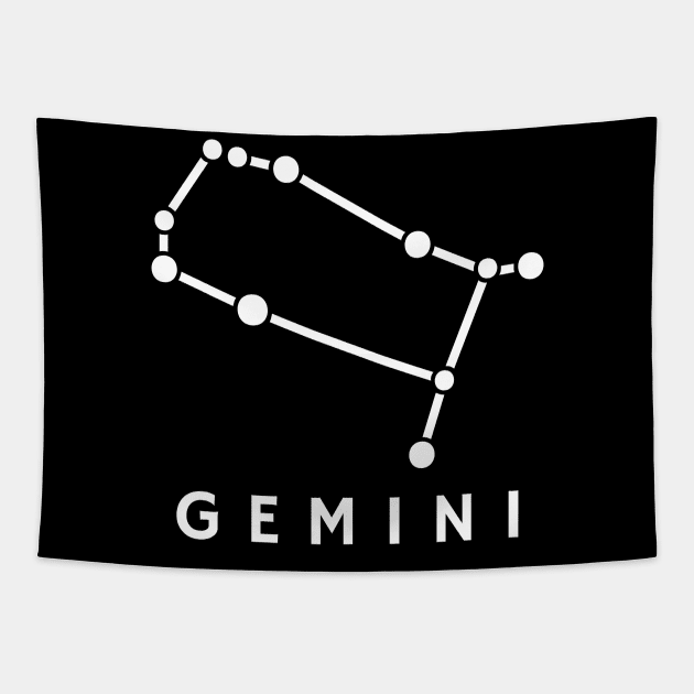 Gemini Star Sign Tapestry by Evlar