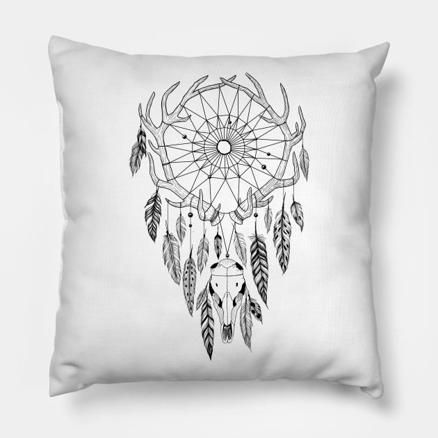 Boho Dreamcatcher Pillow by fears