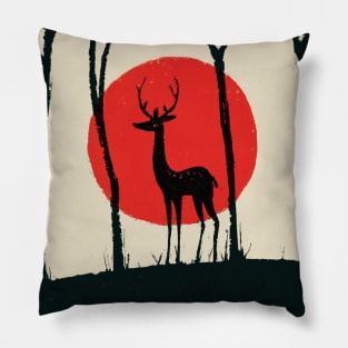 Deer Sunet Pillow