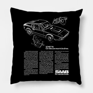 SAAB SONETT - advert Pillow