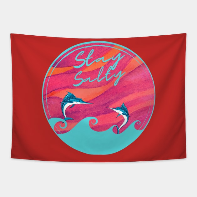 Stay Salty Tapestry by GMAT