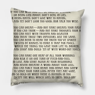 IF Rudyard Kipling Pillow