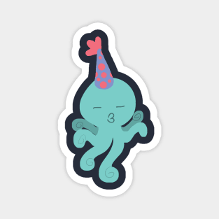 Kissy Birthday Octopus Magnet