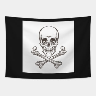 Skull and Bones Tapestry