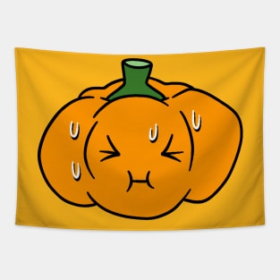 Nervous Orange Bell Pepper Tapestry